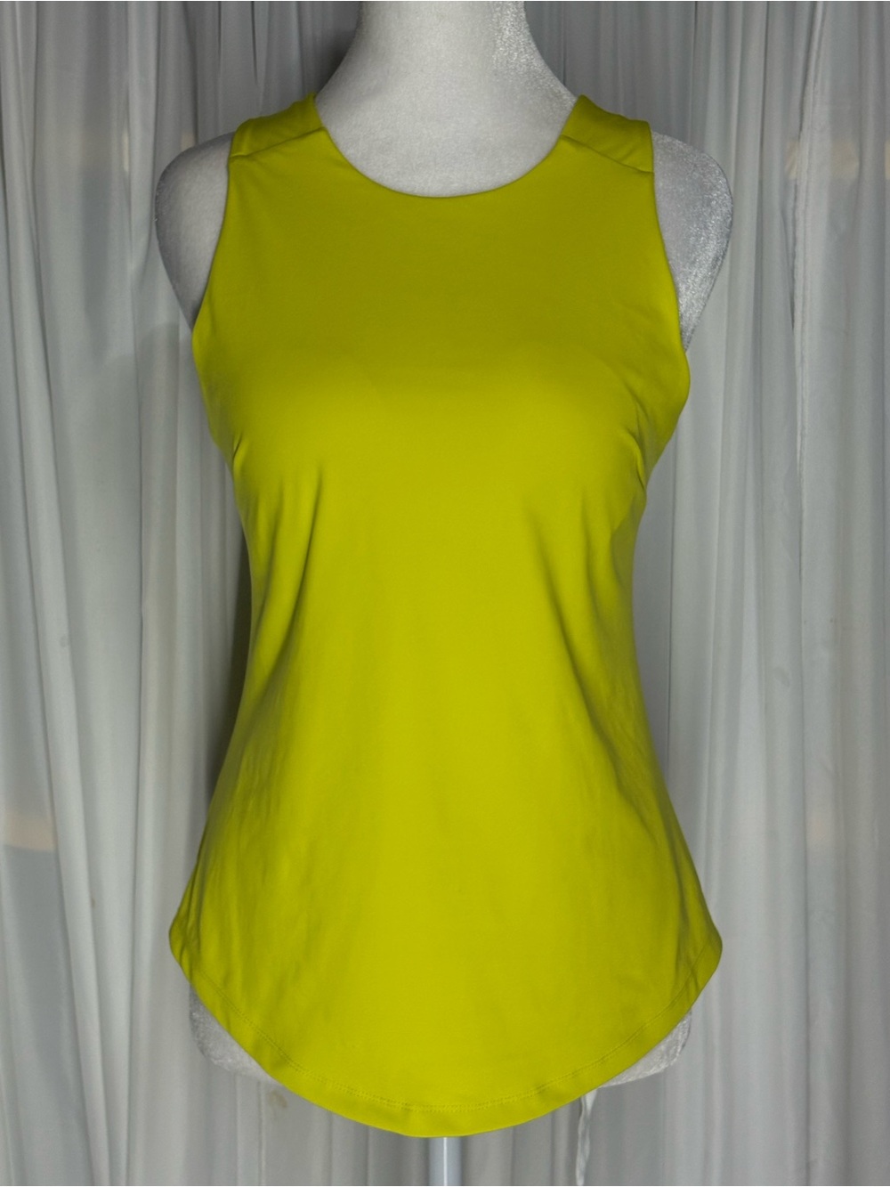 Spyder Tank Top Womens S Lightweight Workout Tech Yellow Gym
